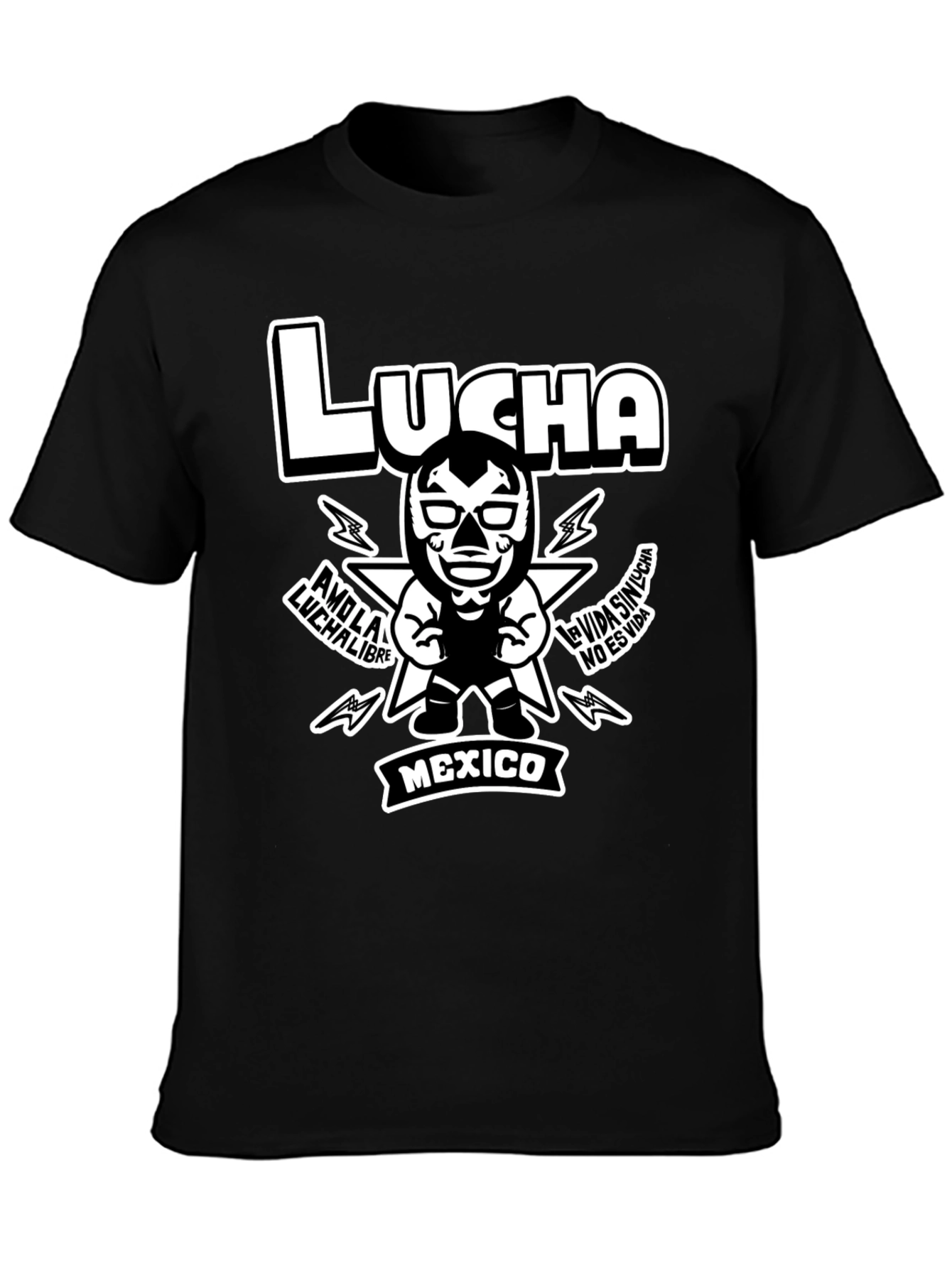 Lucha Libre Wrestling Graphic T-Shirt - Mexico