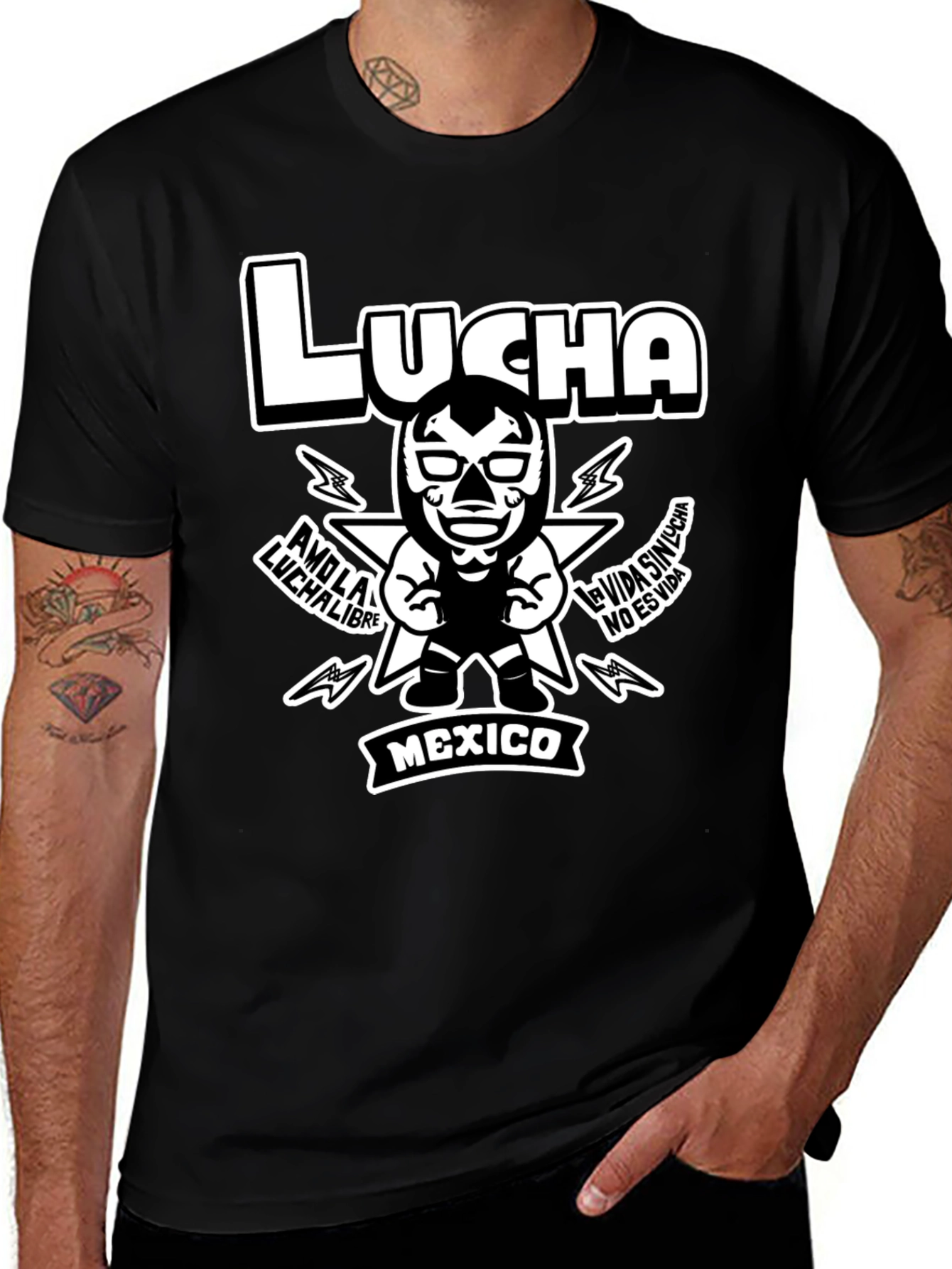 Lucha Libre Wrestling Graphic T-Shirt - Mexico