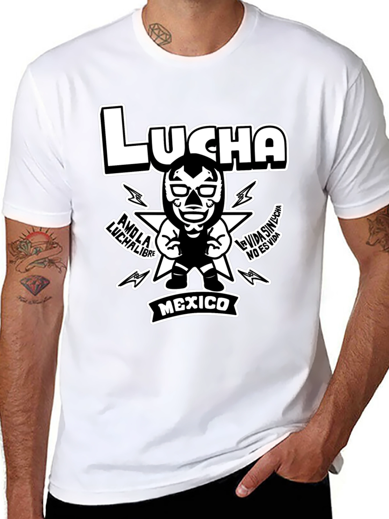 Lucha Libre Wrestling Graphic T-Shirt - Mexico