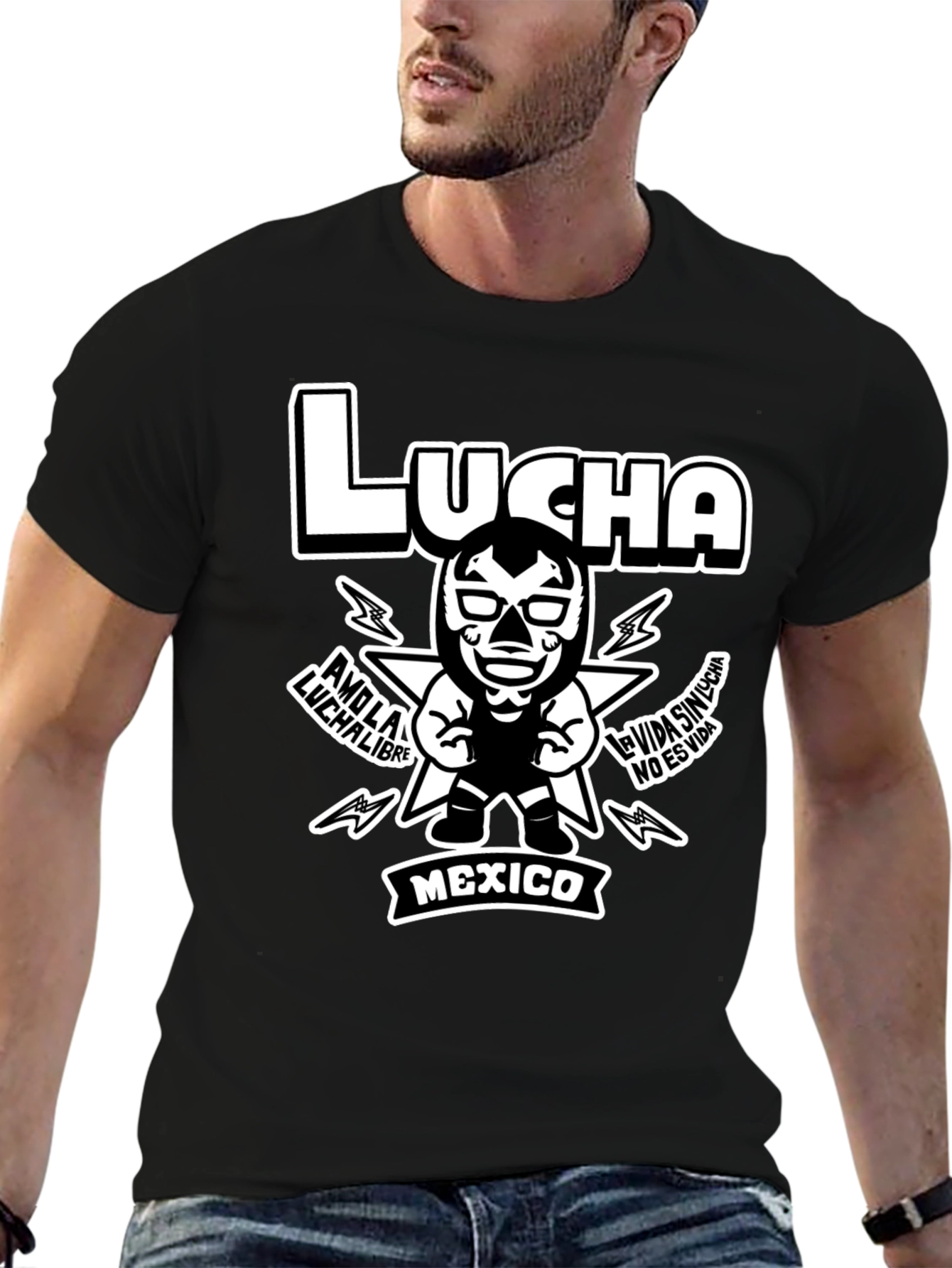 Lucha Libre Wrestling Graphic T-Shirt - Mexico