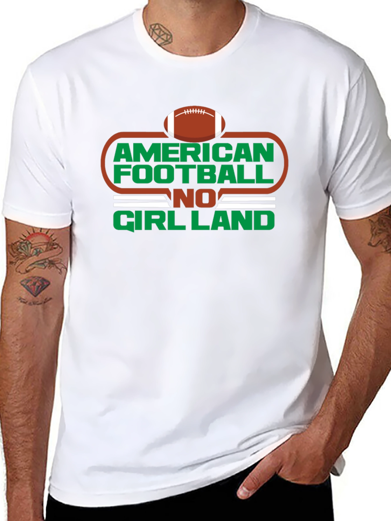 American Football No Girl Land T-Shirt