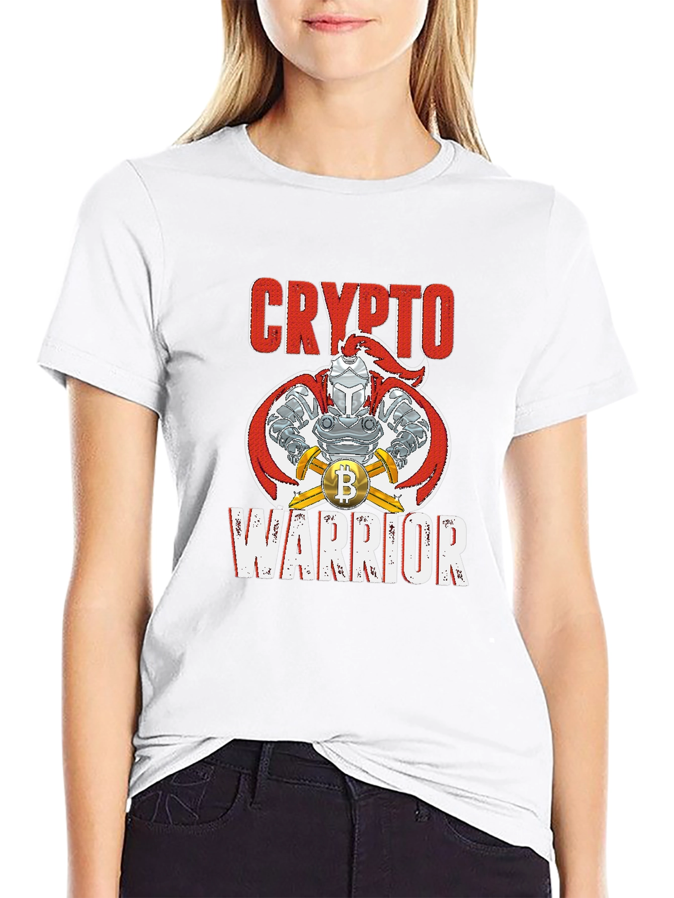 Crypto Warrior Bitcoin Knight T-Shirt