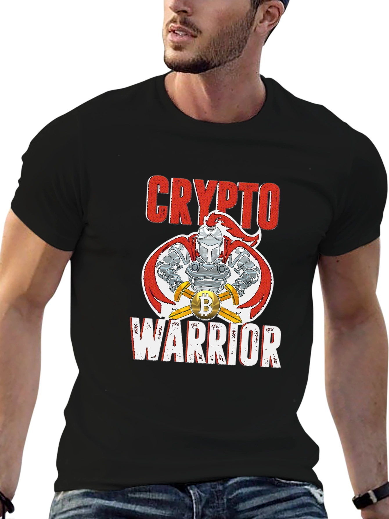 Crypto Warrior Bitcoin Knight T-Shirt