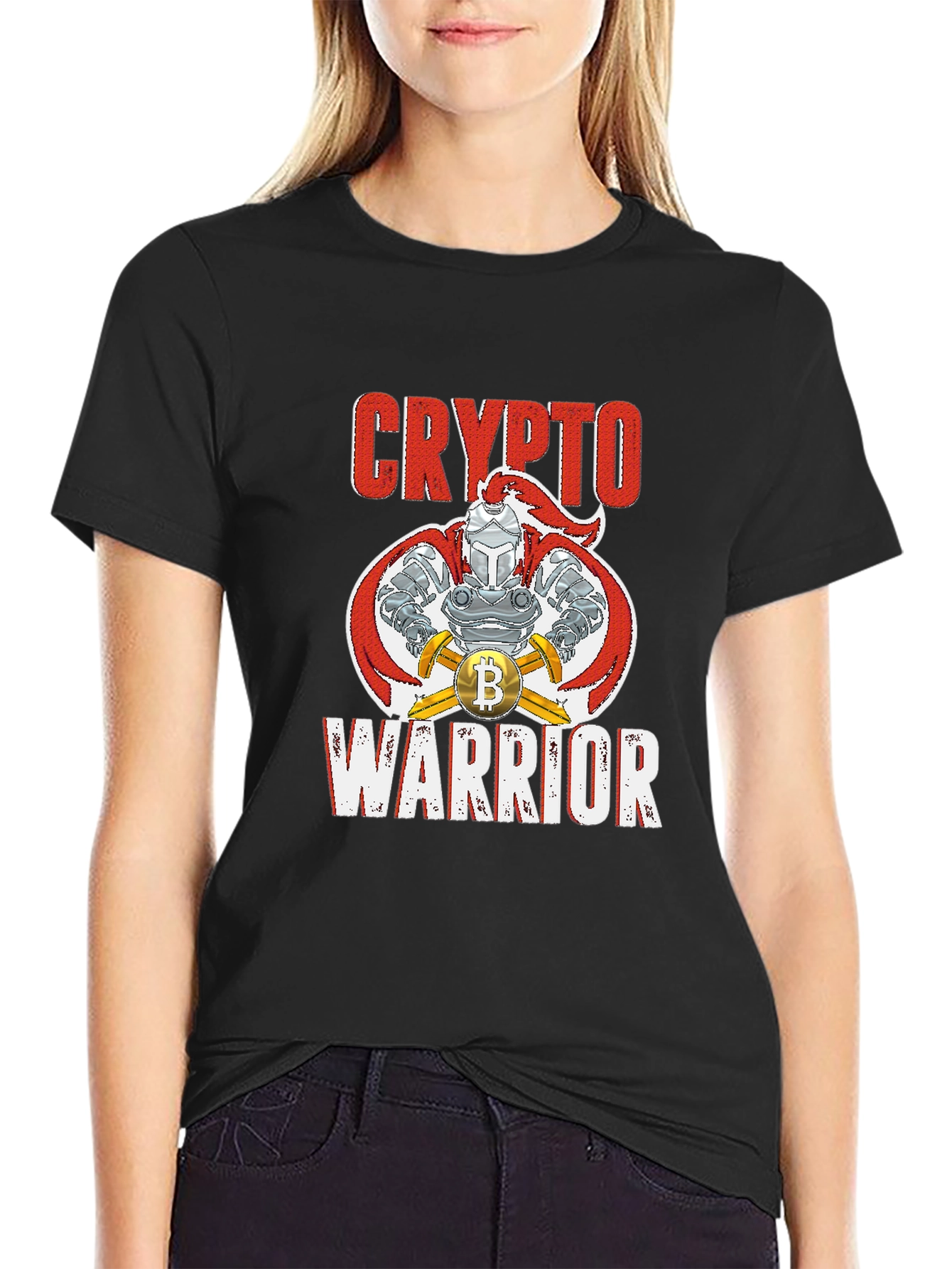 Crypto Warrior Bitcoin Knight T-Shirt