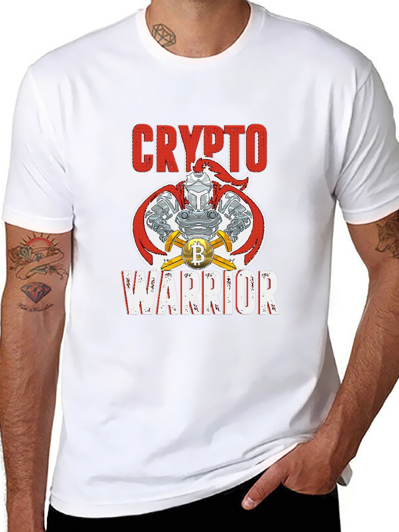 Crypto Warrior Bitcoin Knight T-Shirt