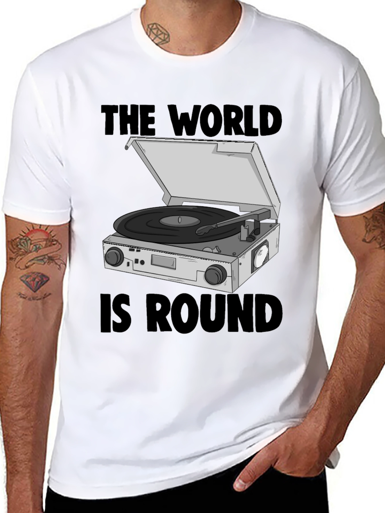 The World Is Round Turntable Graphic Tee