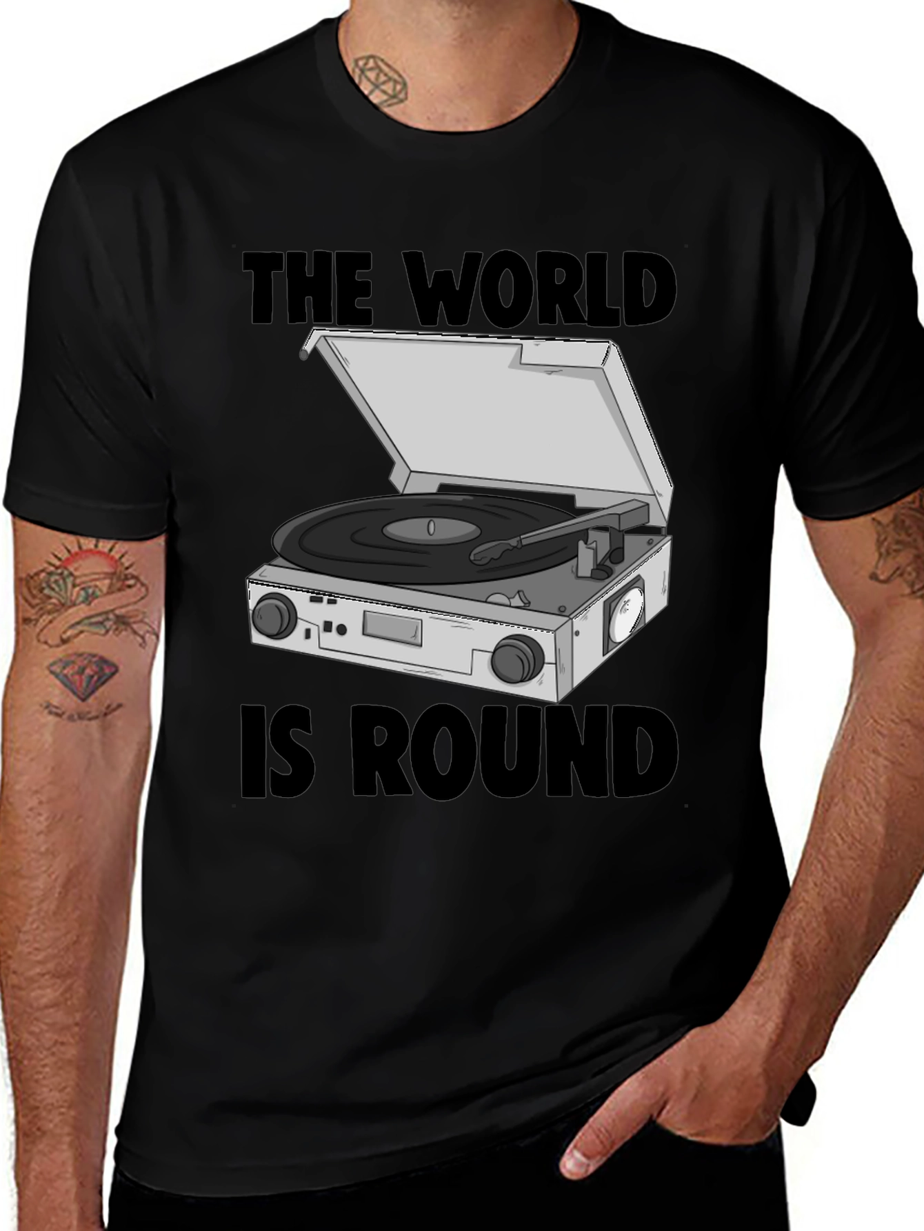 The World Is Round Turntable Graphic Tee