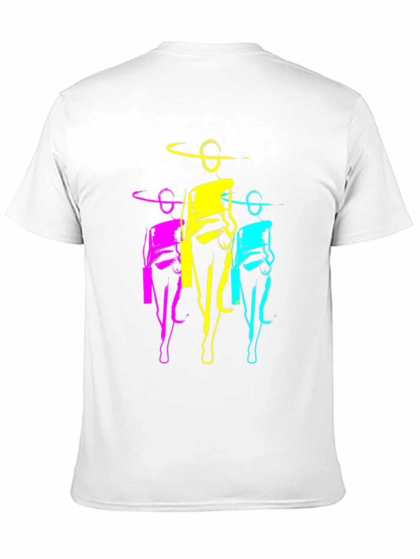 Pop Art Women Graphic T-Shirt - Black Cotton Tee