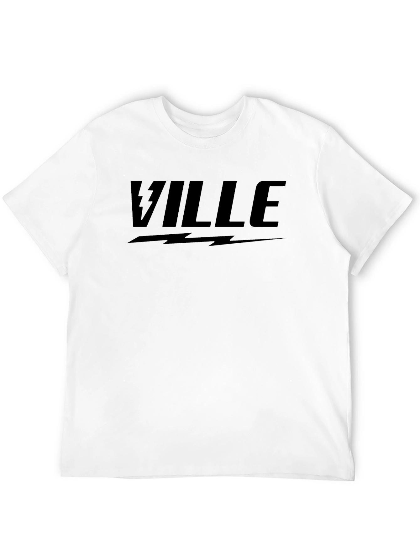 Ville Lightning Bolt Graphic T-Shirt - Black