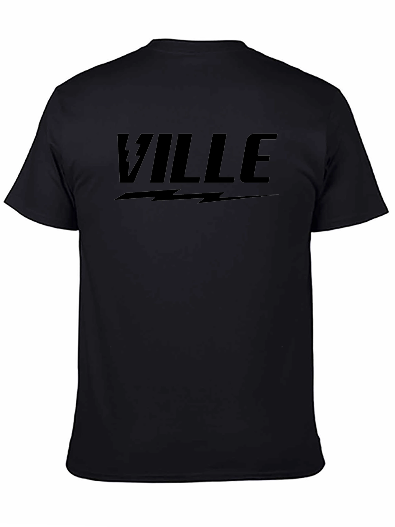 Ville Lightning Bolt Graphic T-Shirt - Black