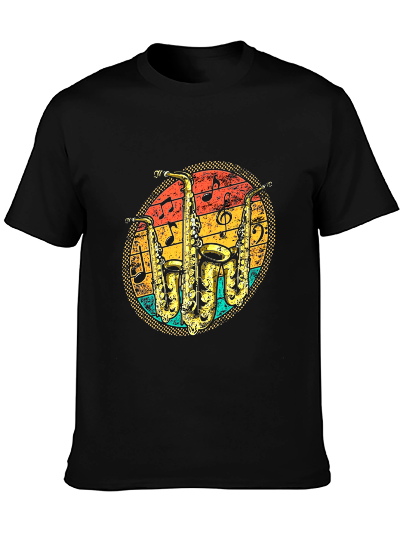 Retro Saxophone Music Lover T-Shirt