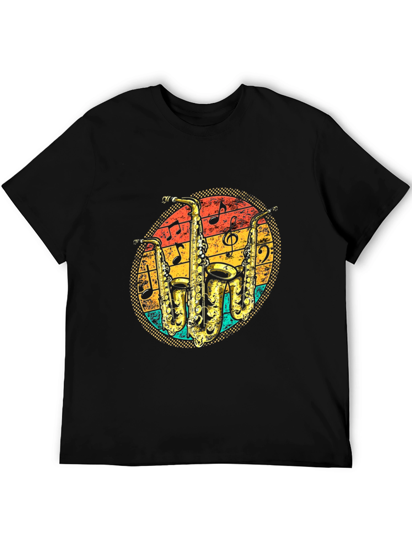 Retro Saxophone Music Lover T-Shirt