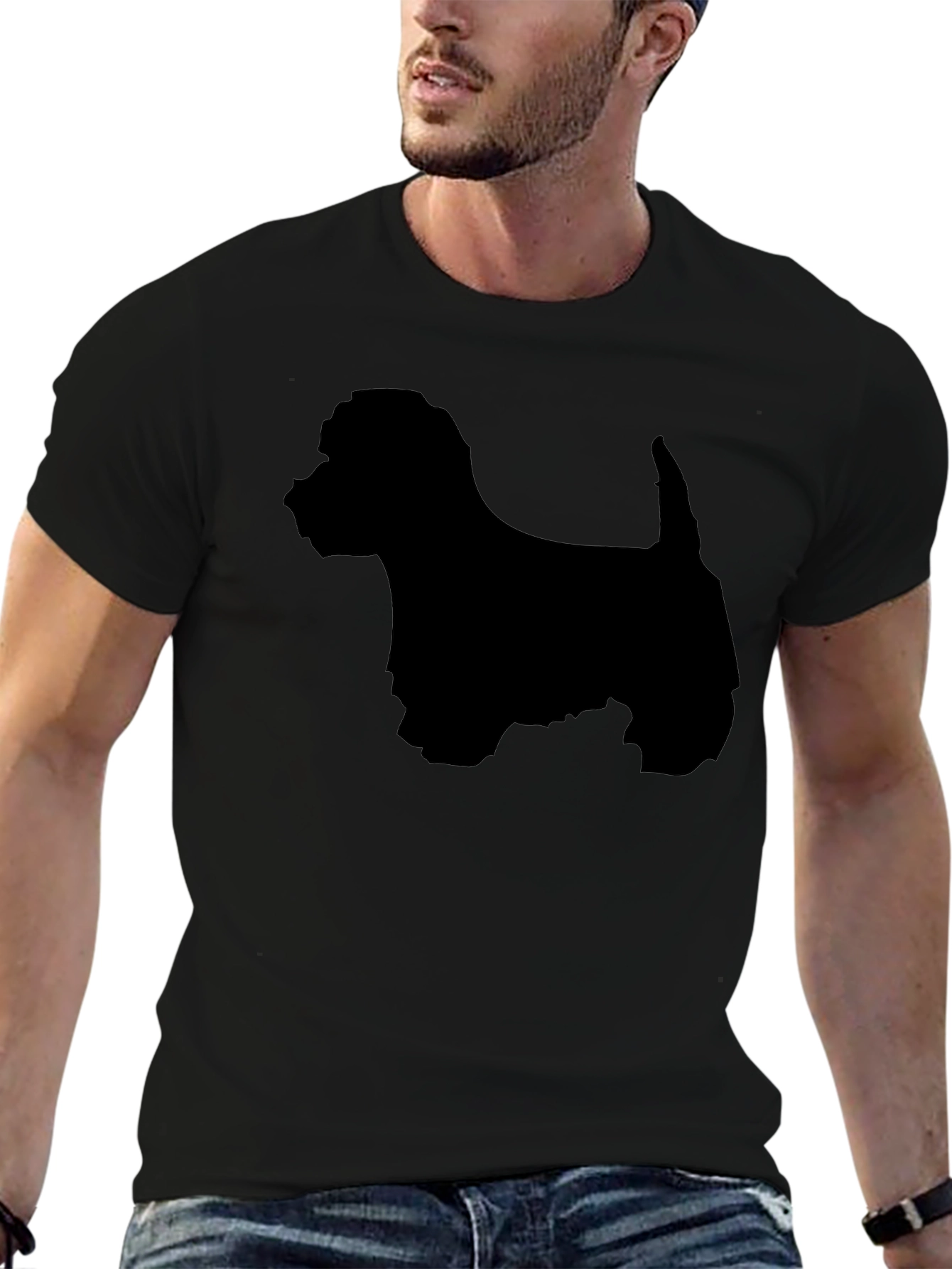 Westie Dog Silhouette Graphic T-Shirt