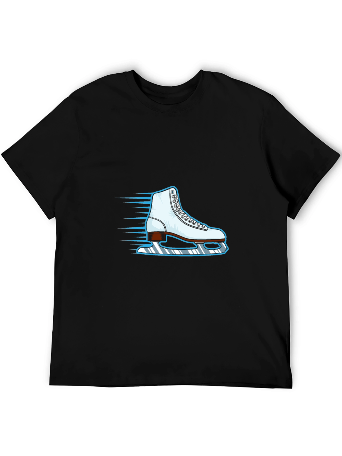 Ice Skate Graphic Black Tee