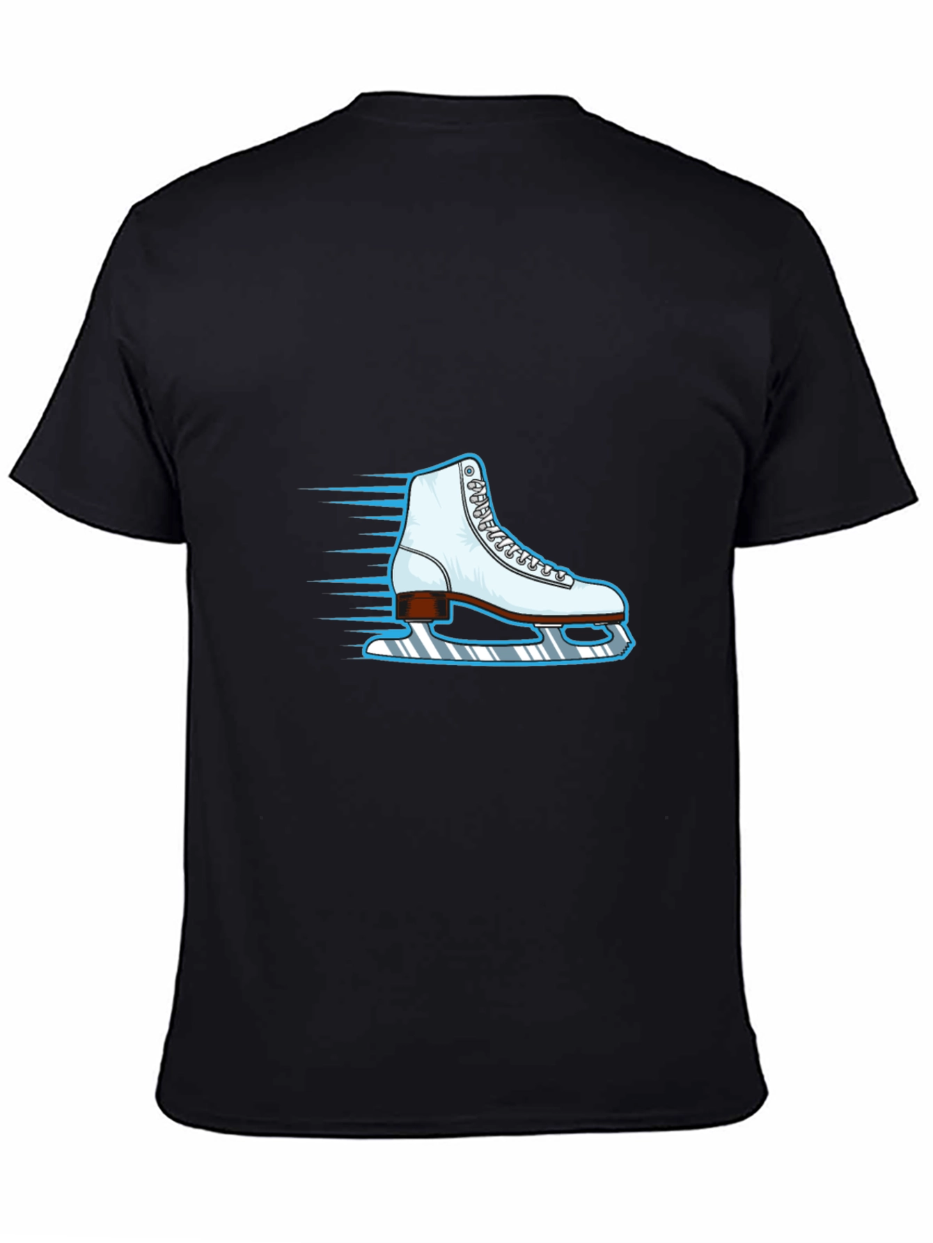 Ice Skate Graphic Black Tee