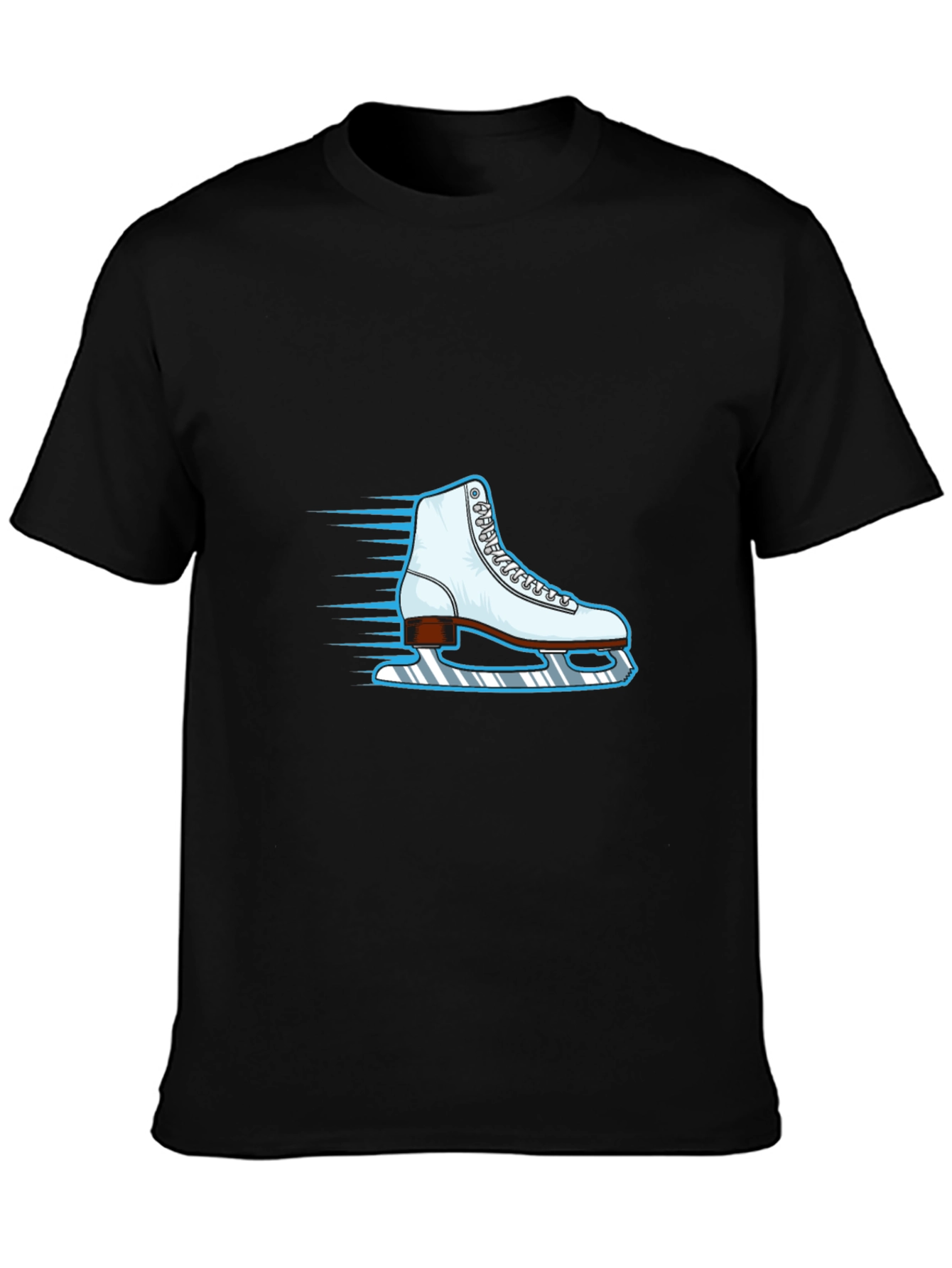 Ice Skate Graphic Black Tee