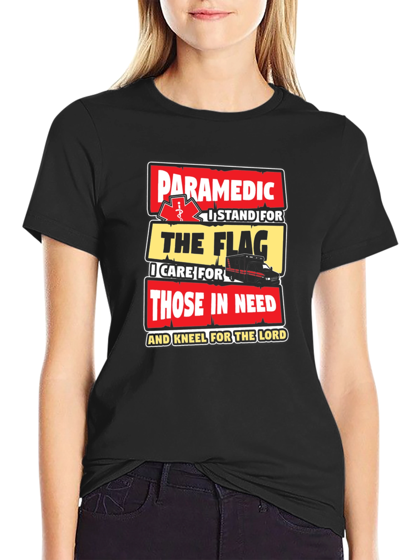 Paramedic Flag T-Shirt - First Responder Pride