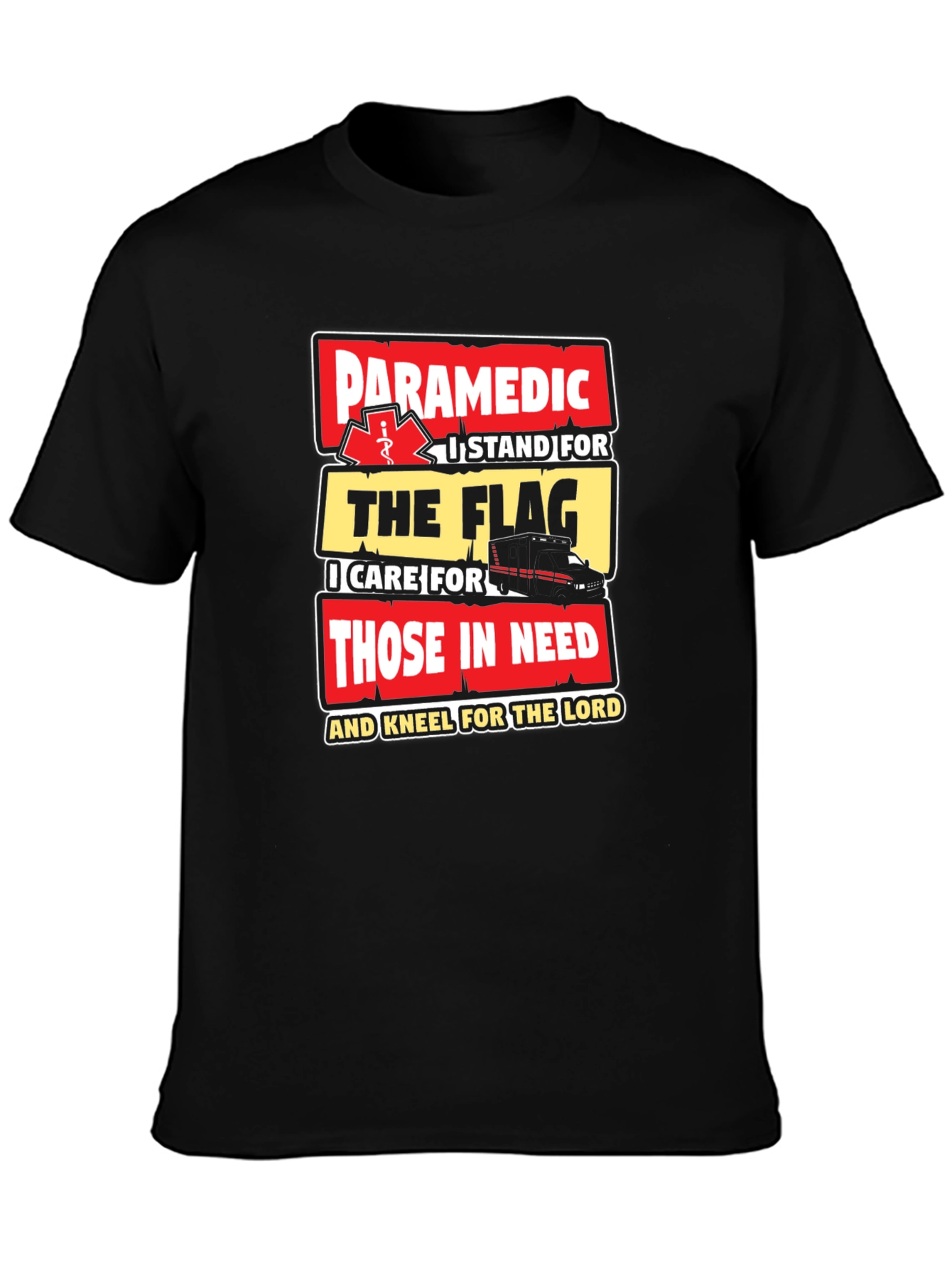 Paramedic Flag T-Shirt - First Responder Pride