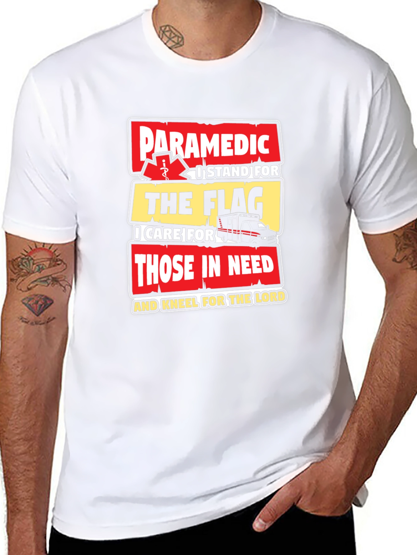 Paramedic Flag T-Shirt - First Responder Pride