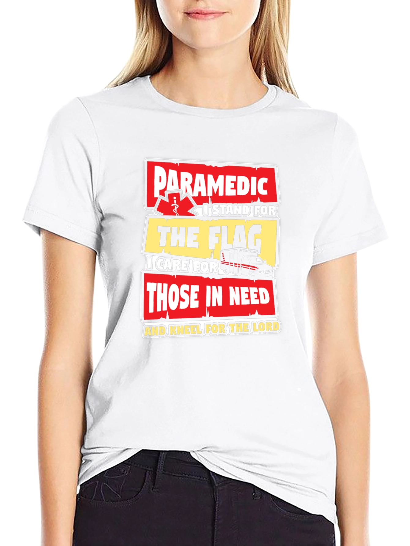 Paramedic Flag T-Shirt - First Responder Pride