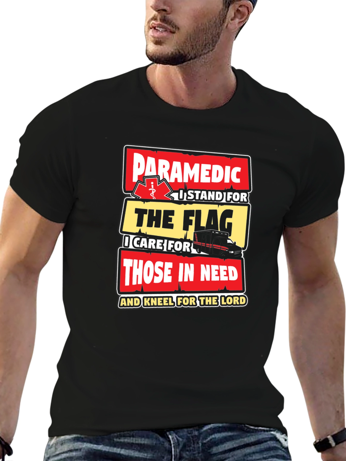 Paramedic Flag T-Shirt - First Responder Pride