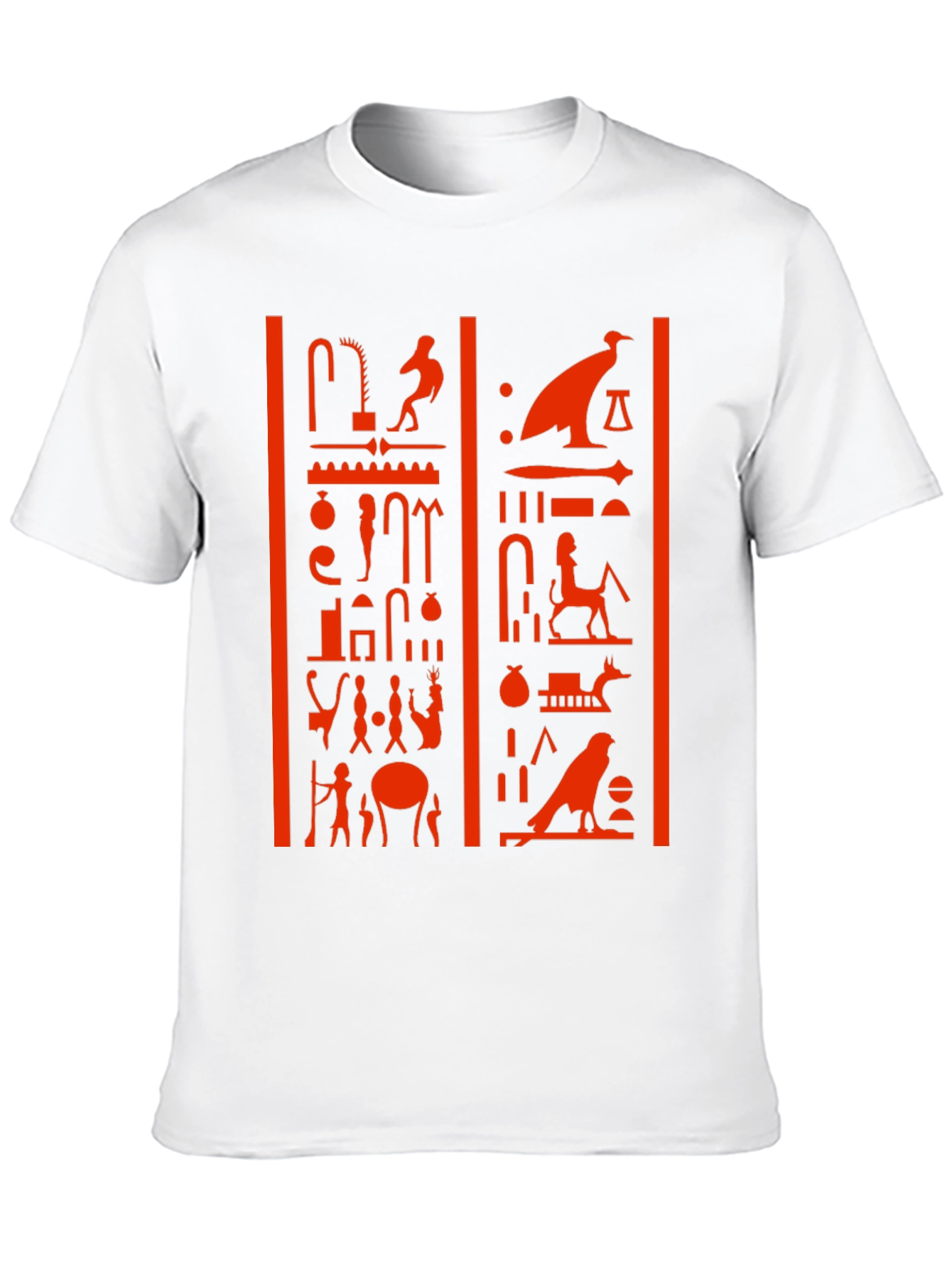 Egyptian Hieroglyphics Graphic Tee - Black