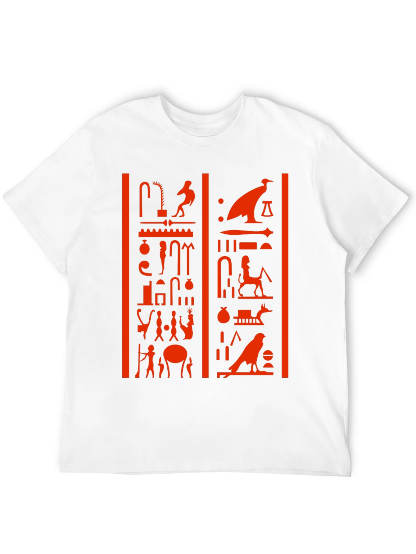 Egyptian Hieroglyphics Graphic Tee - Black