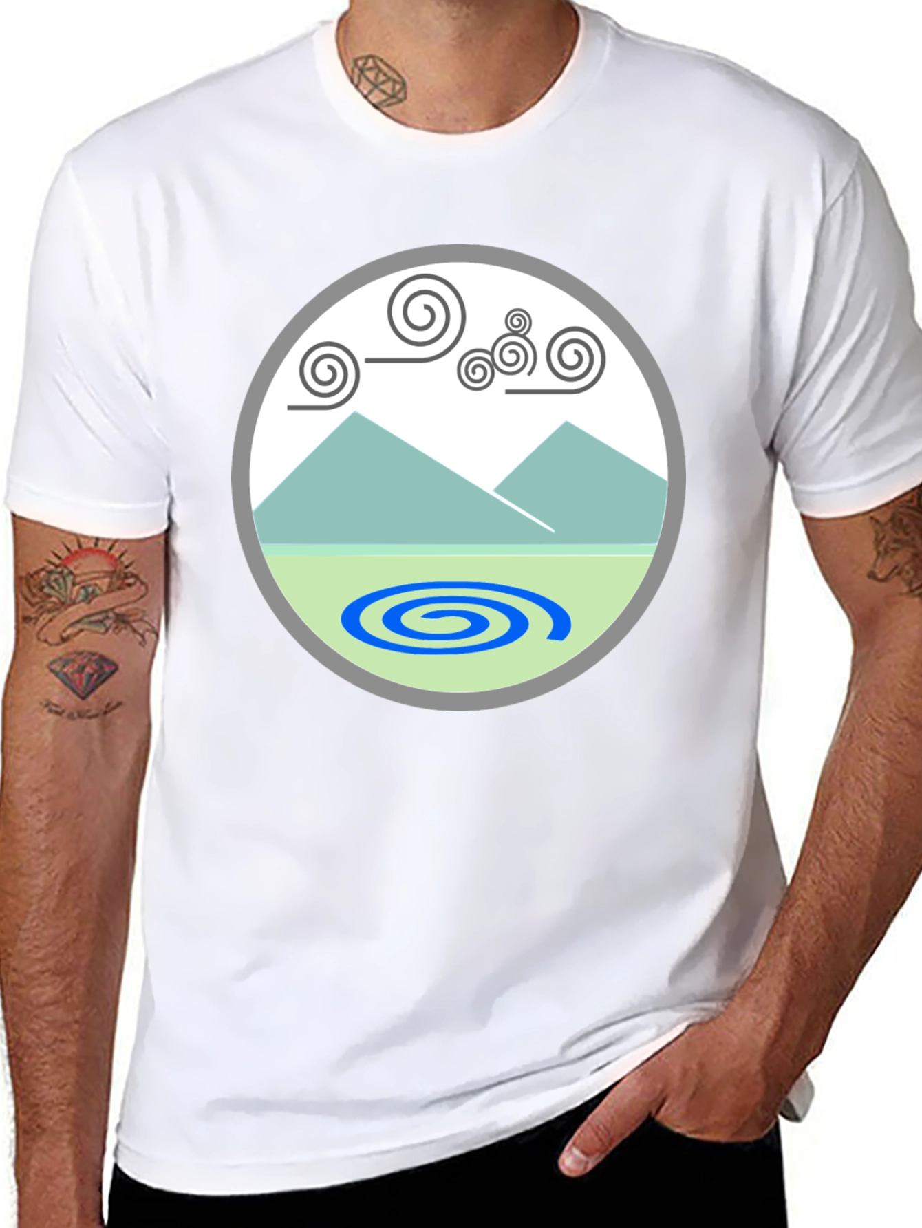 Nature T-Shirt - Mountain Lake Graphic Tee