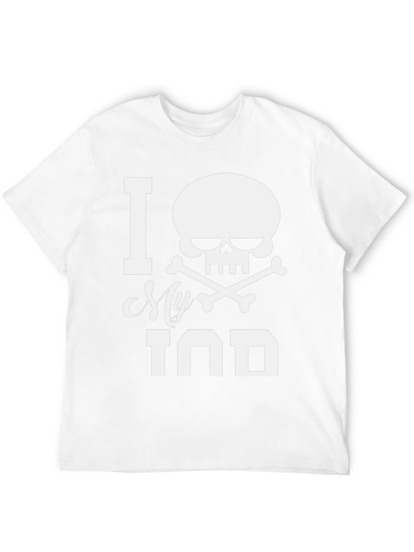I Heart My Tind Skull & Crossbones Black T-Shirt