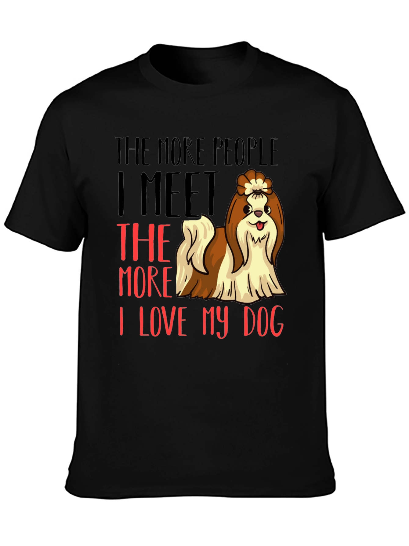 Dog Lover Graphic Tee - Shih Tzu