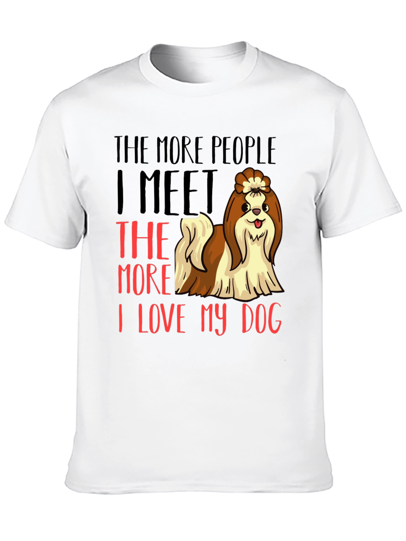 Dog Lover Graphic Tee - Shih Tzu