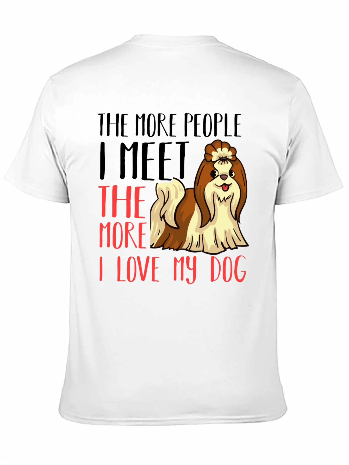 Dog Lover Graphic Tee - Shih Tzu