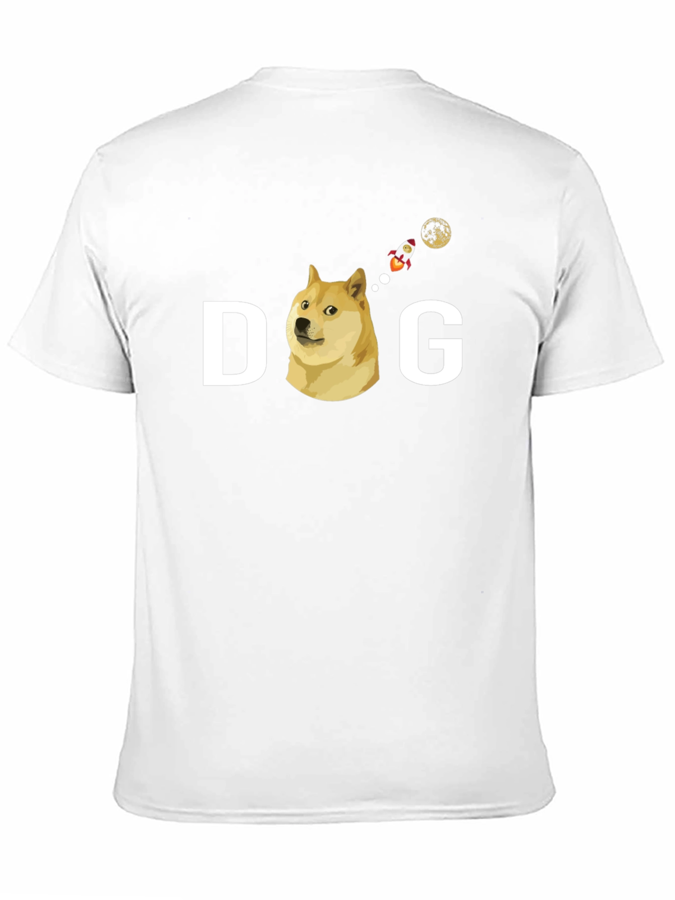 Doge To The Moon Black T-Shirt