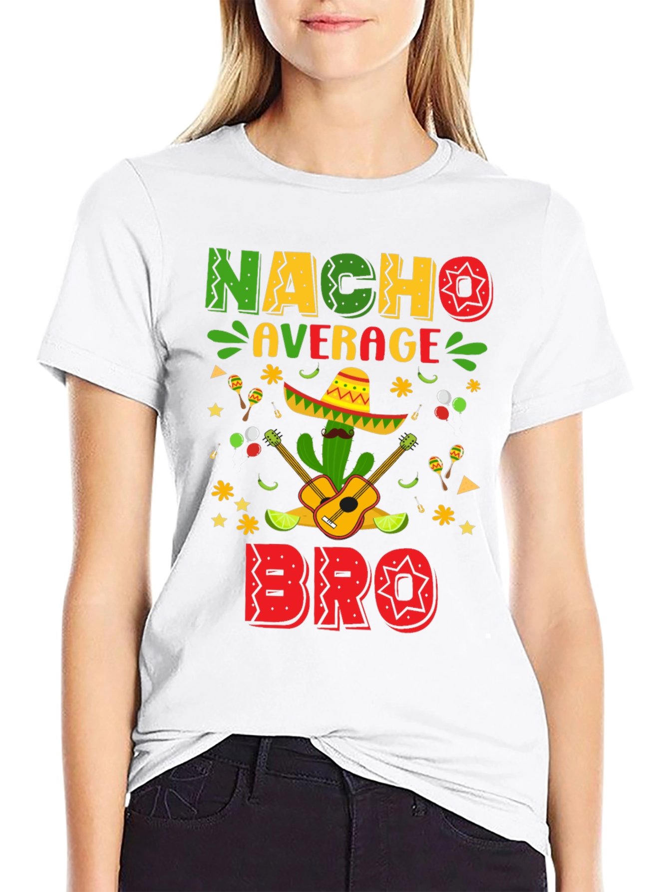 Nacho Average Bro T-Shirt Cinco De Mayo Tee