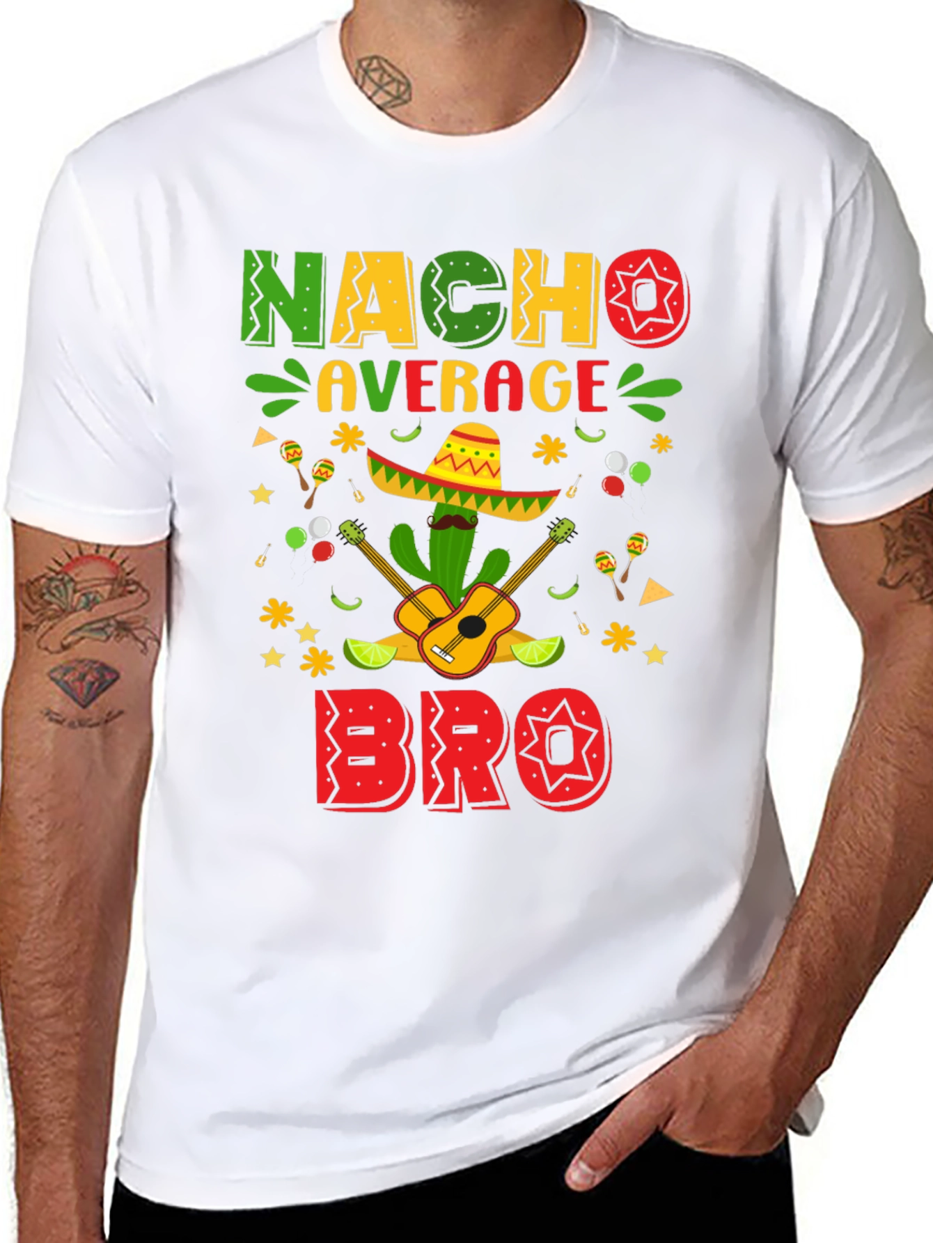 Nacho Average Bro T-Shirt Cinco De Mayo Tee