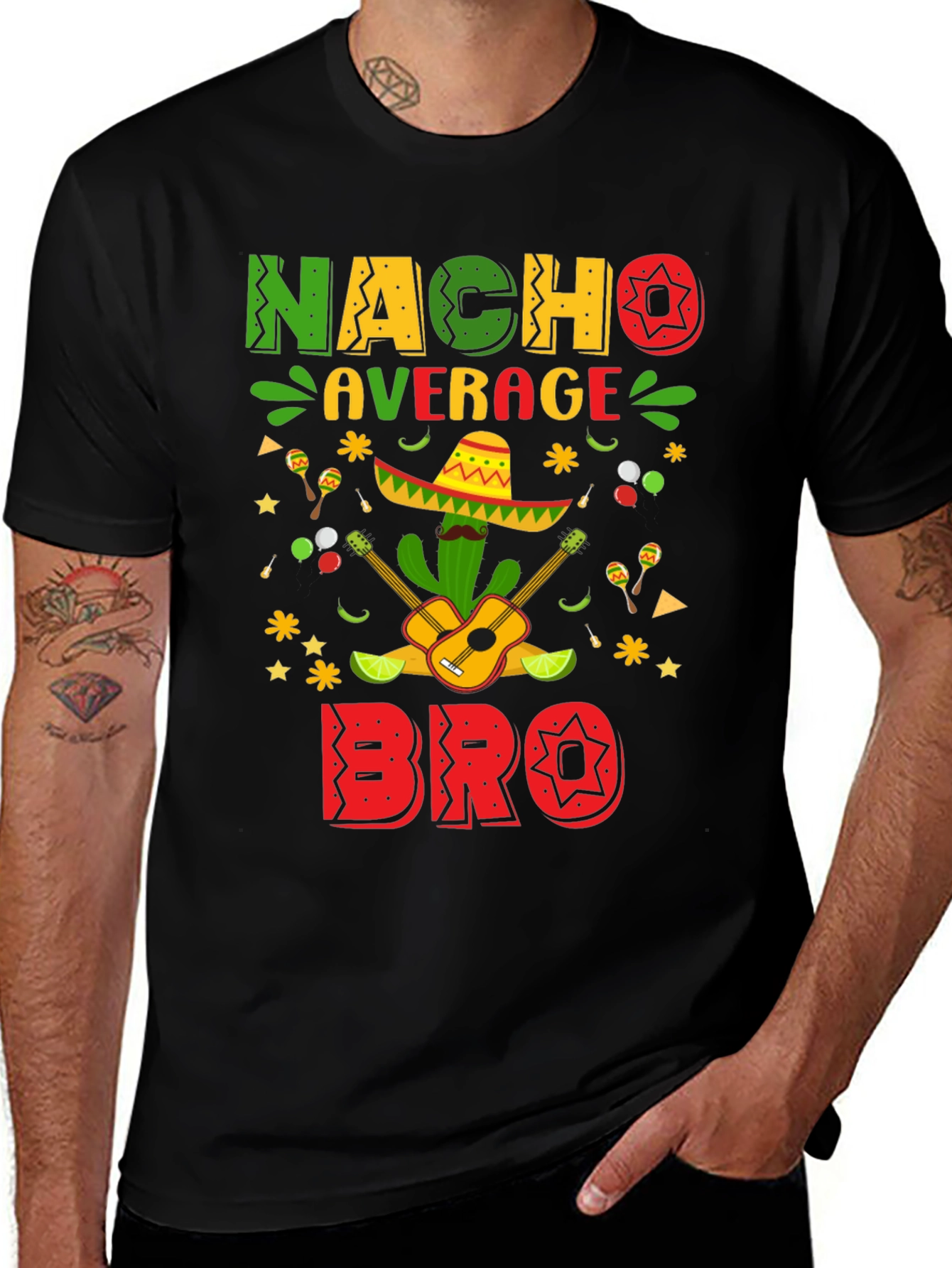 Nacho Average Bro T-Shirt Cinco De Mayo Tee