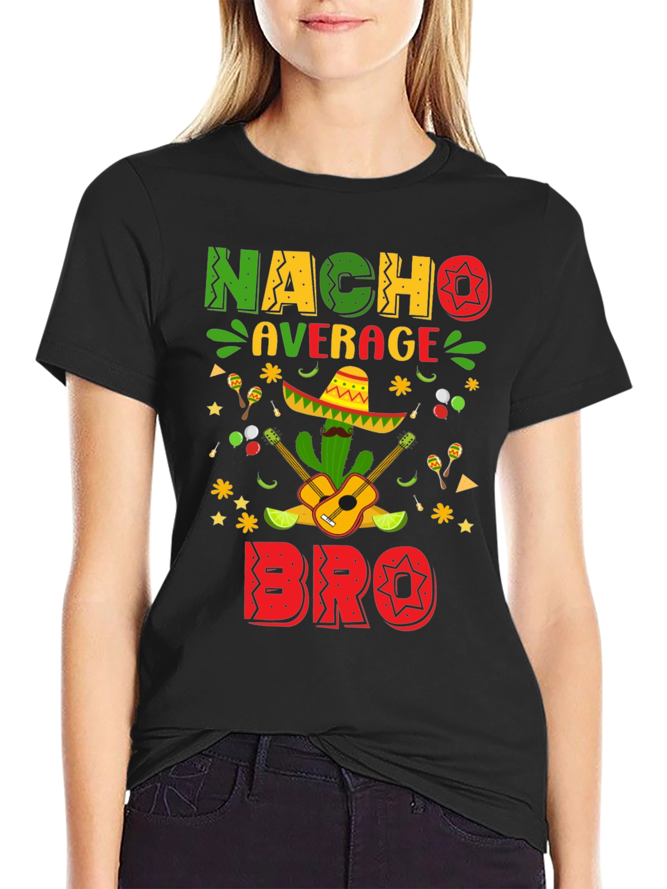 Nacho Average Bro T-Shirt Cinco De Mayo Tee