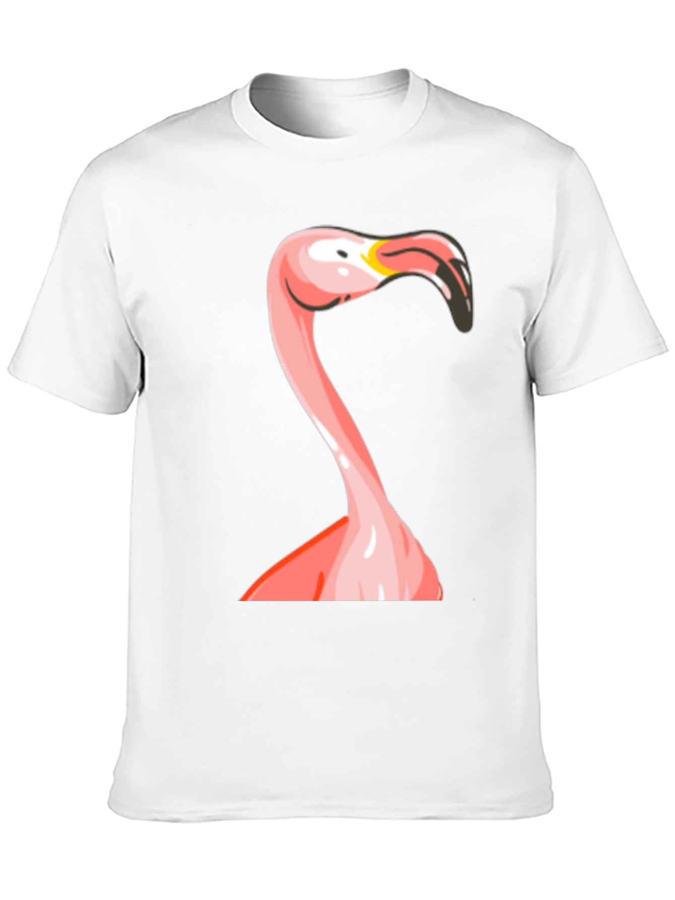 Flamingo Graphic Print Black T-Shirt