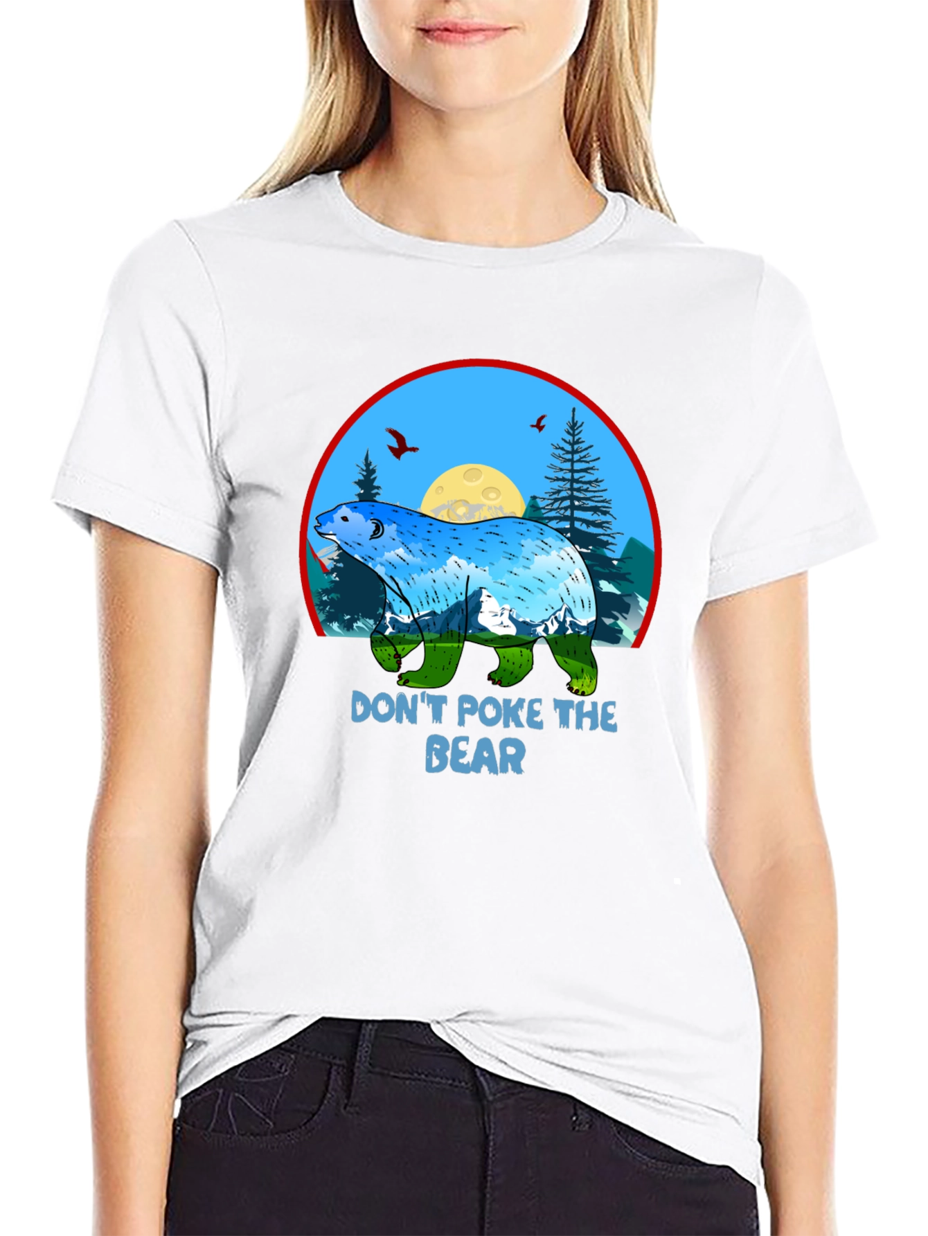 Dont Poke the Bear Graphic T-Shirt - Nature Design