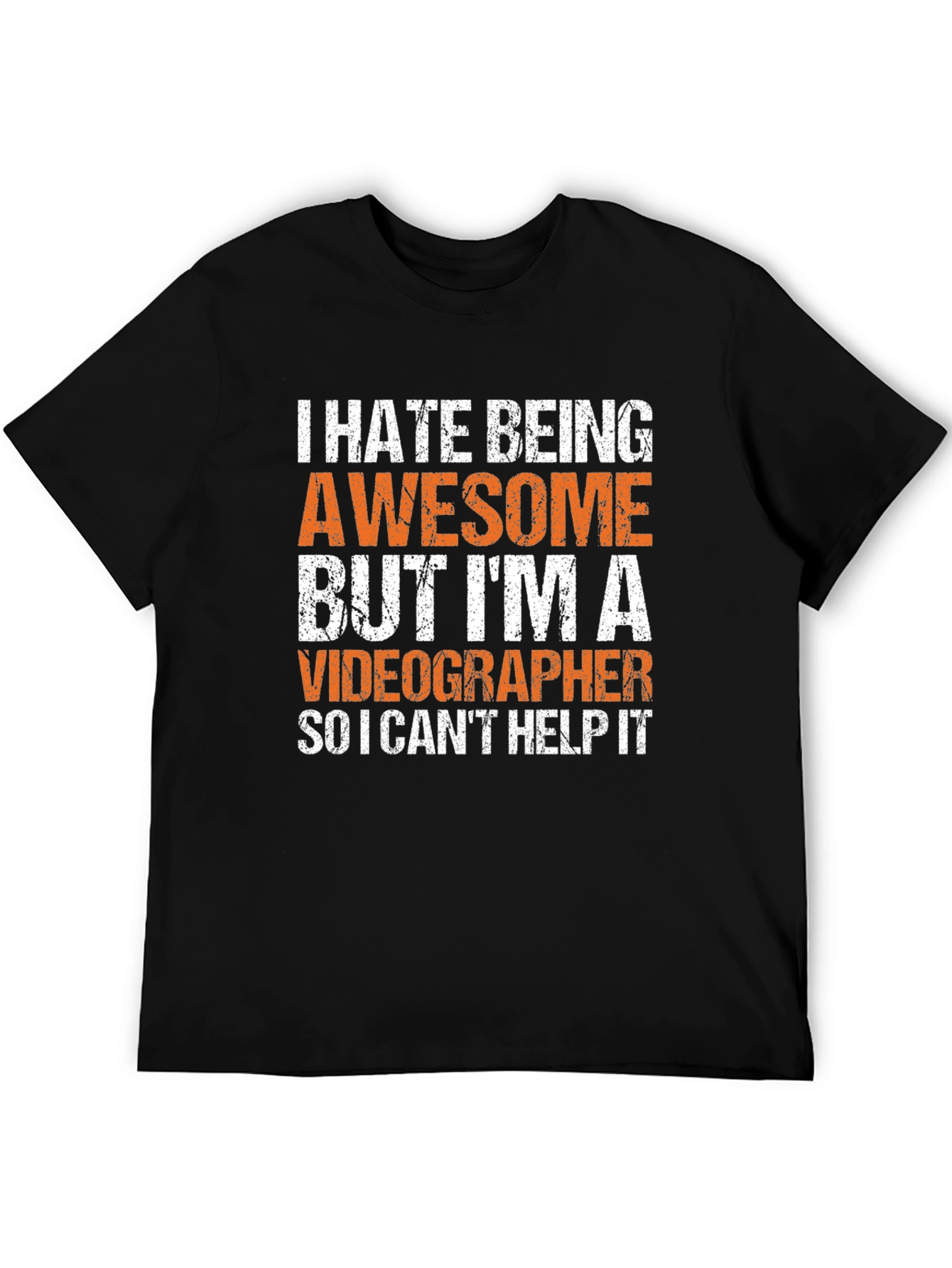 Awesome Videographer Graphic Tee - Black Cotton T-Shirt