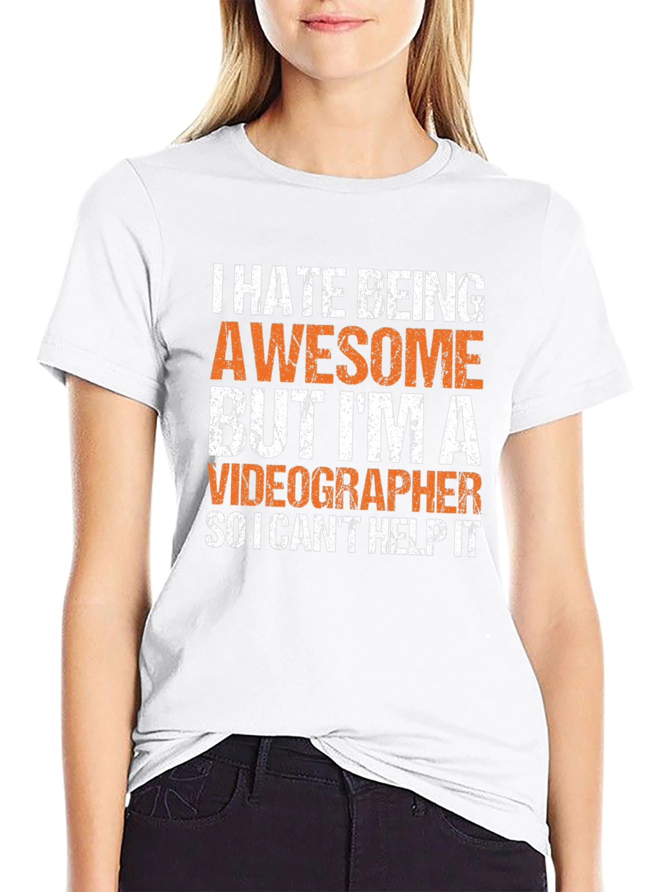 Awesome Videographer Graphic Tee - Black Cotton T-Shirt