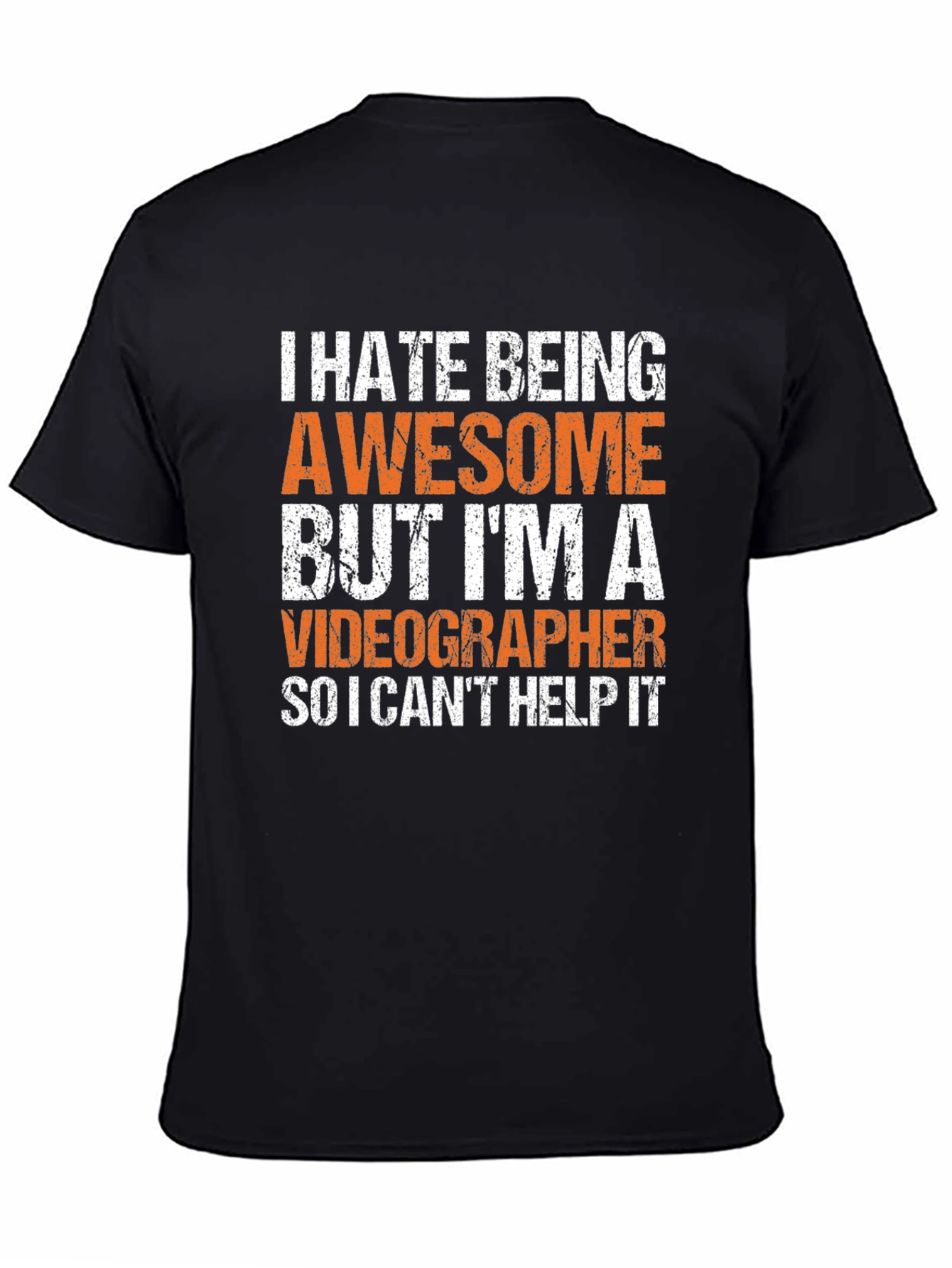 Awesome Videographer Graphic Tee - Black Cotton T-Shirt