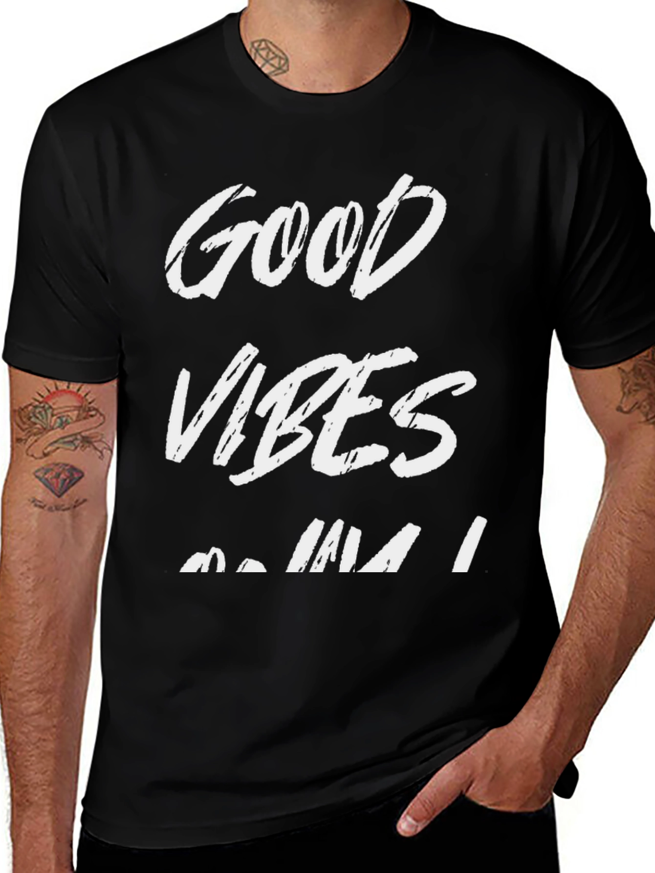 Good Vibes T-Shirt - Black Graphic Tee