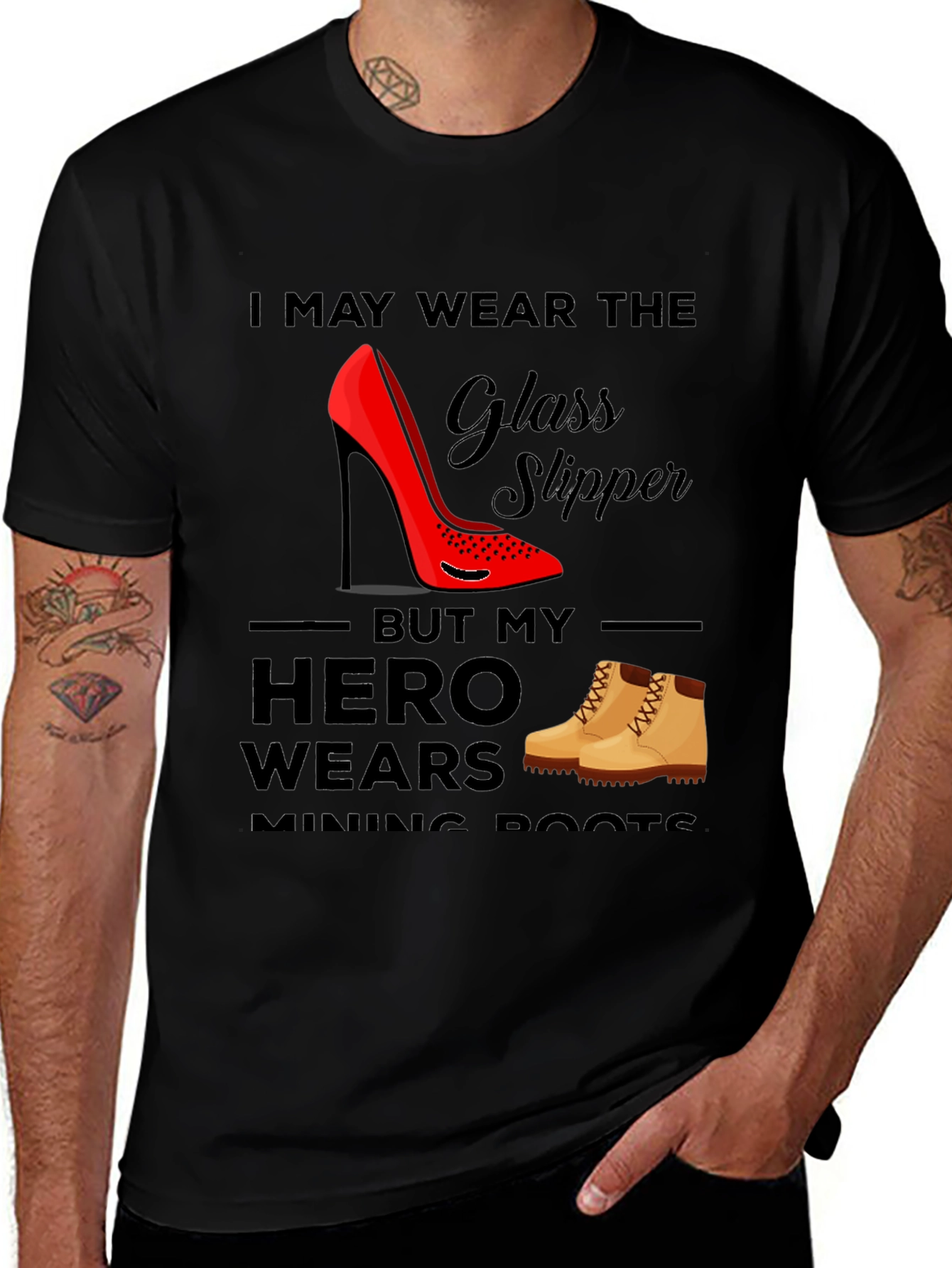 Glass Slipper & Mining Boots Tee