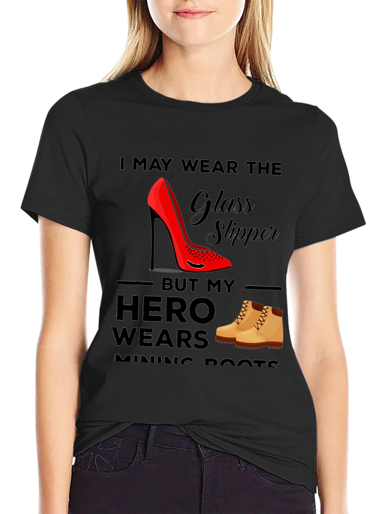 Glass Slipper & Mining Boots Tee
