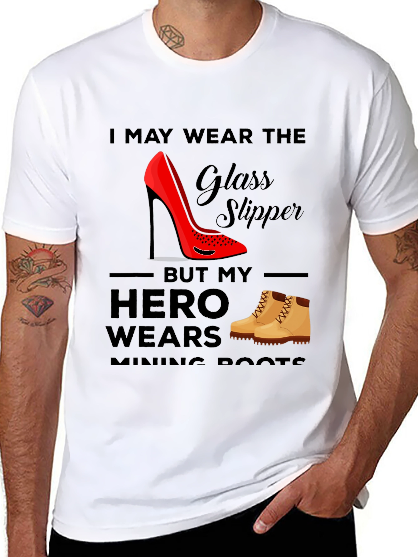 Glass Slipper & Mining Boots Tee