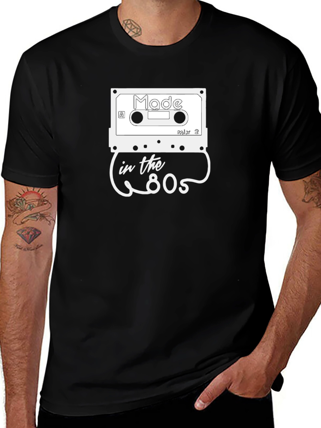 Made in the 80s Cassette Tape Graphic Tee