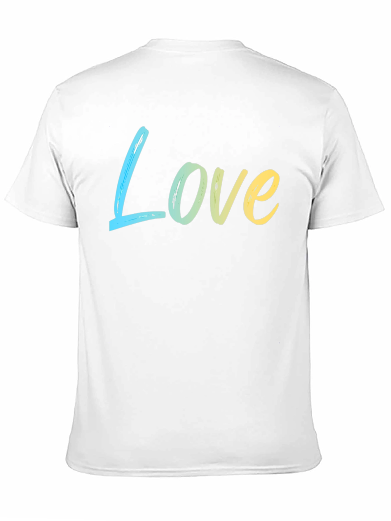 Love Gradient Tee - Soft Cotton Blend Casual Style