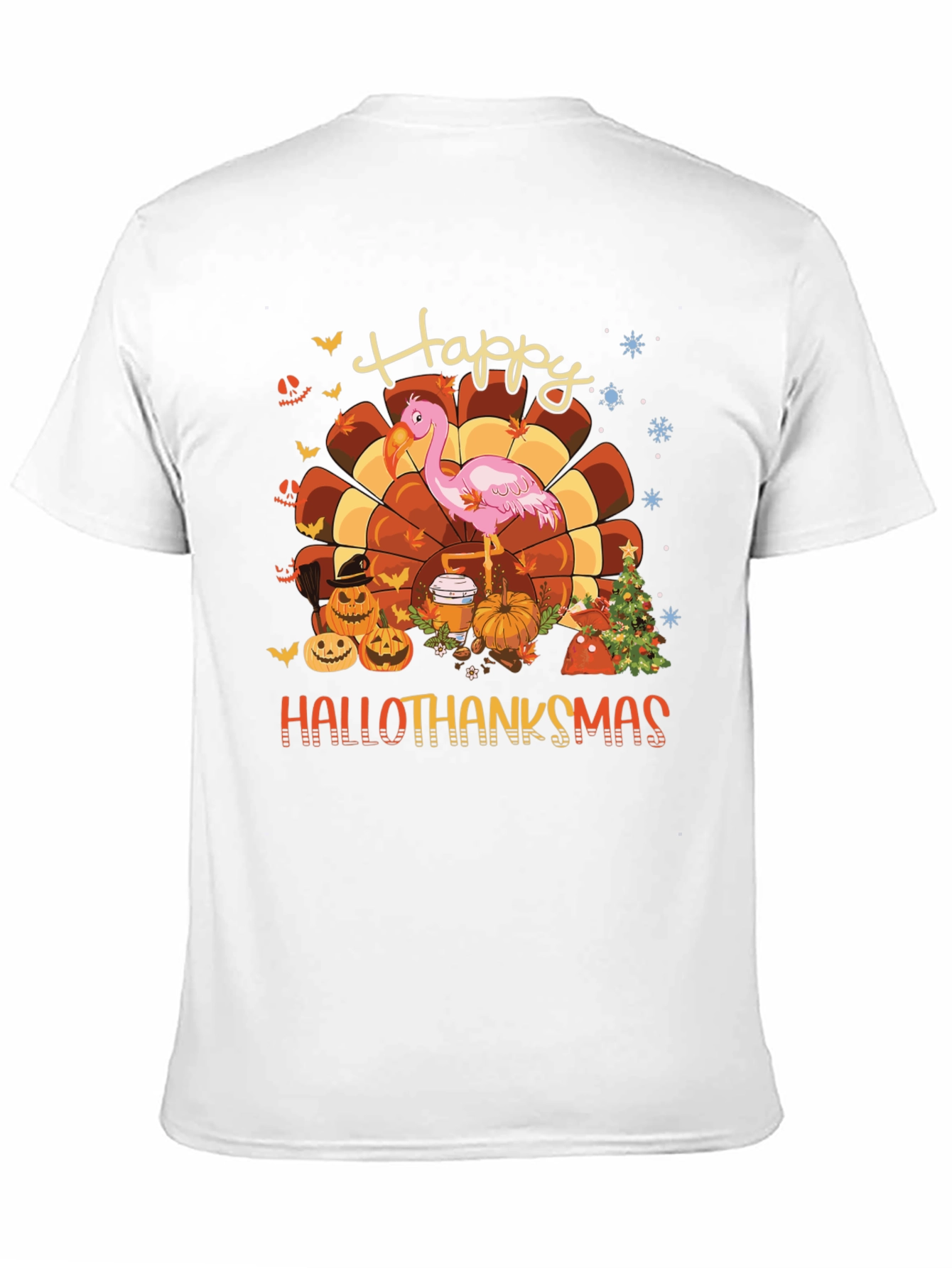 Hallothanksmas Flamingo Tee