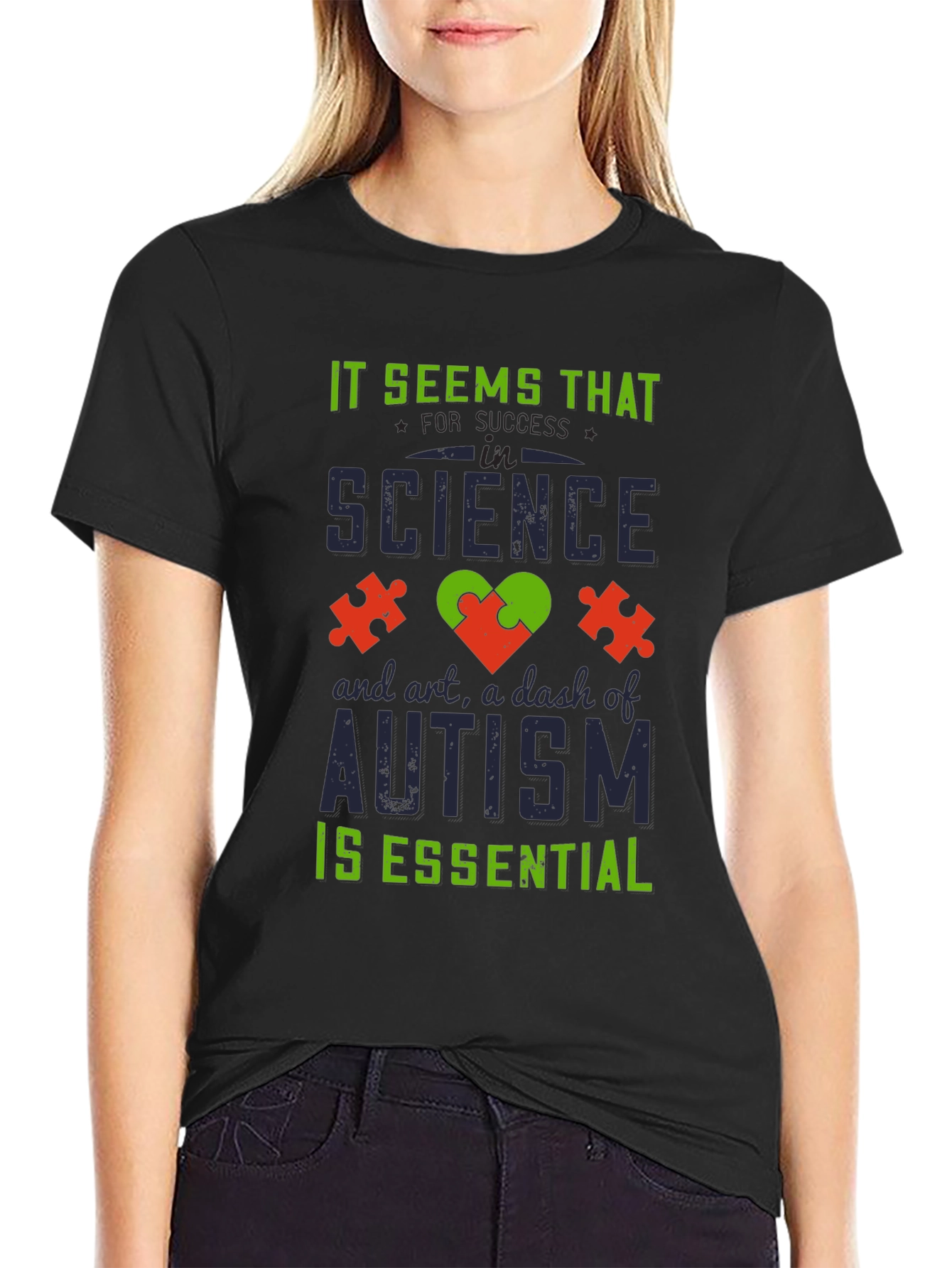 Autism Awareness T-Shirt: Science Art Essential